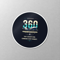 Thumbnail for Beechcraft King Air 360 - Original - Circle Sticker - Close-up