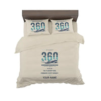 Thumbnail for Beechcraft King Air 360 - Original + Name - Bedding Set - Beige