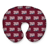 Thumbnail for Beechcraft King Air 360 - Original Seamless - Travel Pillow - Burgundy