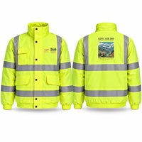 Thumbnail for Beechcraft King Air 360 Reflective Winter Jackets - Poster - Fluorescent Yellow