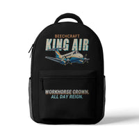 Thumbnail for Beechcraft King Air B200 - 3D Backpack - Cartoon - Black
