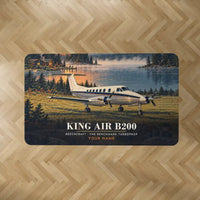 Thumbnail for Beechcraft King Air B200 - 3D + Name - Rectangle Carpet - Full Print
