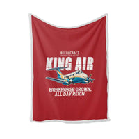 Thumbnail for Beechcraft King Air B200 - Cartoon - Blanket - Red