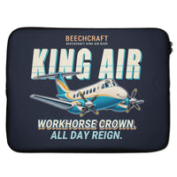Thumbnail for Beechcraft King Air B200 - Cartoon - Laptop Sleeve