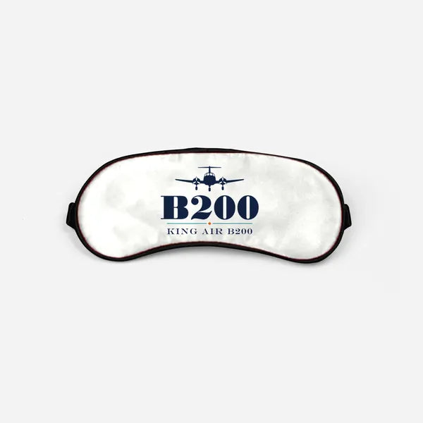 Beechcraft King Air B200 - Heritage - Sleep Mask - White