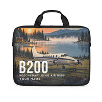 Thumbnail for Beechcraft King Air B200 - Laptop Bag + Name