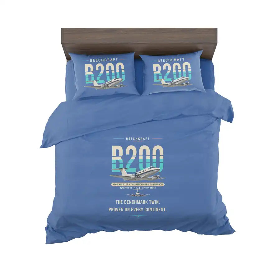 Beechcraft King Air B200 - Original - Bedding Set - Blue