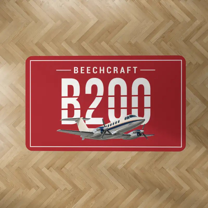Beechcraft King Air B200 - Original - Rectangle Carpet - Red