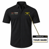 Thumbnail for Beechcraft King Air B200 - Short Sleeve Shirt - Poster - Black + NAME
