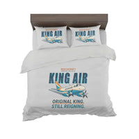 Thumbnail for Beechcraft King Air C90 - Cartoon - Bedding Set - Light Gray