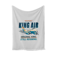 Thumbnail for Beechcraft King Air C90 - Cartoon - Blanket - Light Gray