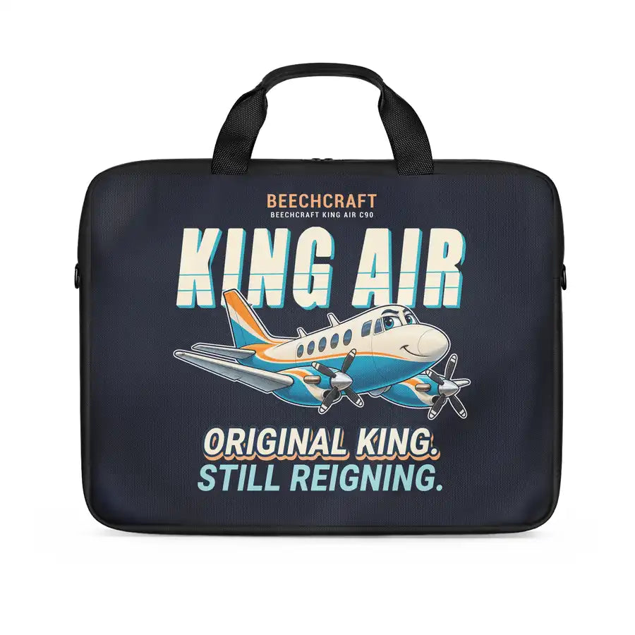 Beechcraft King Air C90 - Cartoon - Laptop Bag