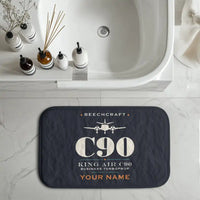 Thumbnail for Beechcraft King Air C90 - Heritage + Name - Bath Mat