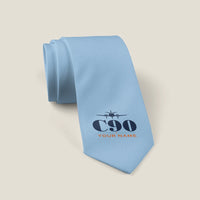 Thumbnail for Beechcraft King Air C90 - Heritage + Name - Tie - Light Blue