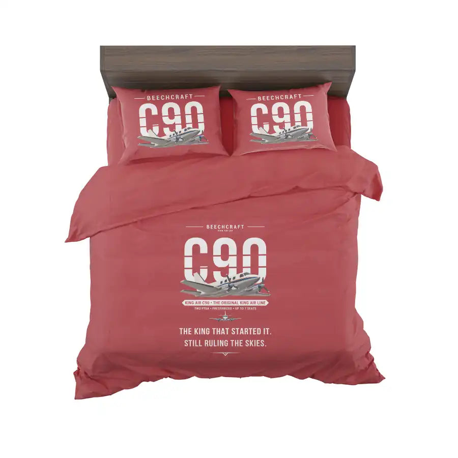 Beechcraft King Air C90 - Original - Bedding Set - Red