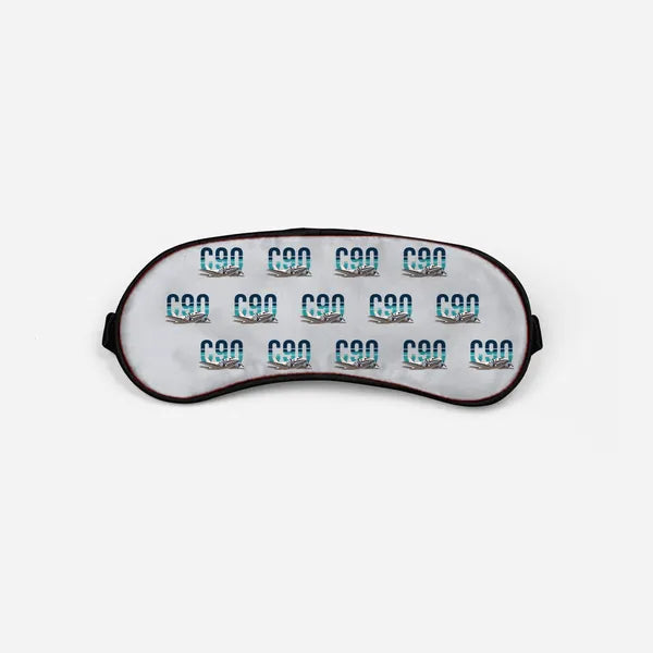 Beechcraft King Air C90 - Original Pattern - Sleep Mask - Light Gray