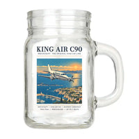 Thumbnail for Beechcraft King Air C90 - Poster - Cocktail Glass (Mason Jar)
