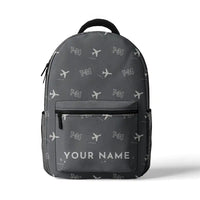 Thumbnail for Beechcraft T-34B Mentor - 3D Backpack - 3D Pattern + Name - Gray