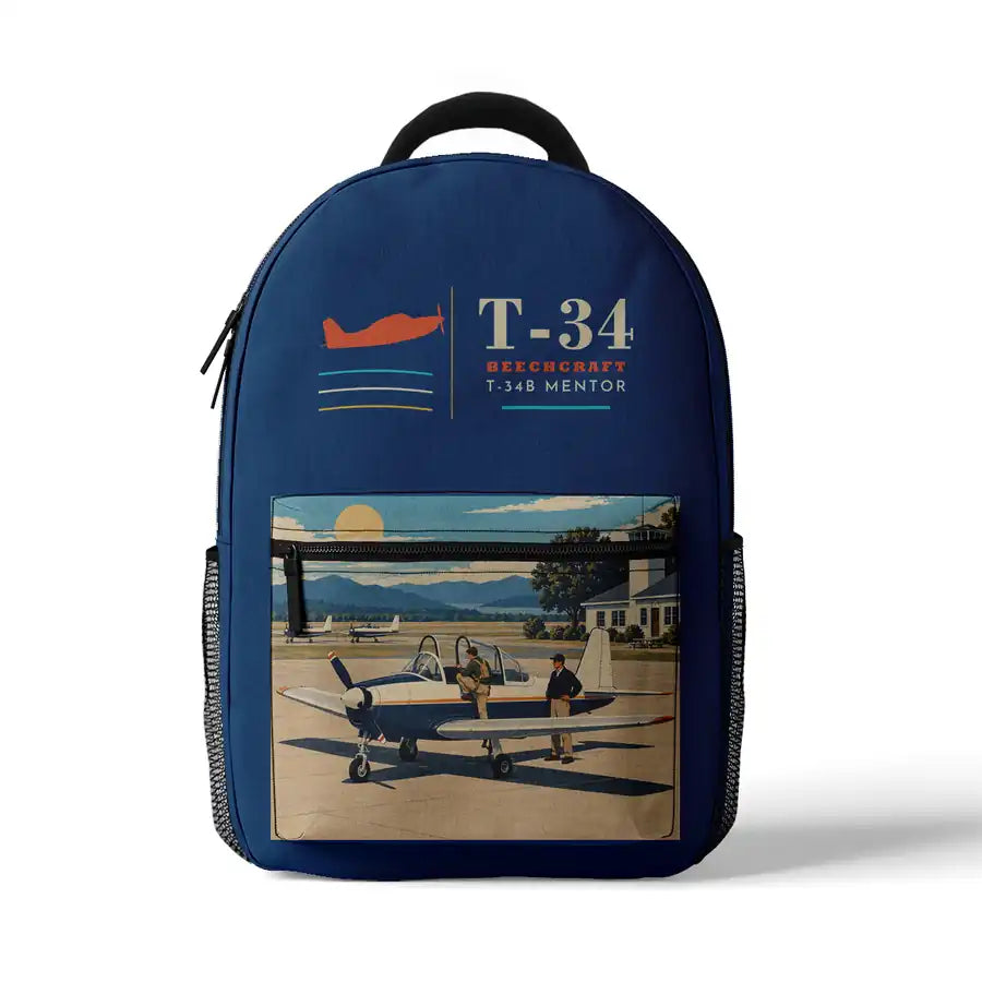 Beechcraft T-34B Mentor - 3D Backpack - Blue