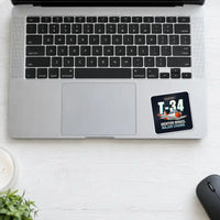 Thumbnail for Beechcraft T-34B Mentor - Cartoon - Square Sticker - Laptop