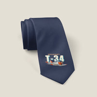 Thumbnail for Beechcraft T-34B Mentor - Cartoon - Tie - Navy Blue