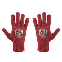 Thumbnail for Beechcraft T-34B Mentor - Gloves - Full - Cartoon + Name - Red