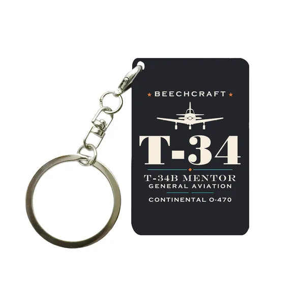 Beechcraft T-34B Mentor - Heritage - Key Chain - Black