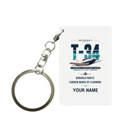 Thumbnail for Beechcraft T-34B Mentor - Original + Name - Key Chain - White