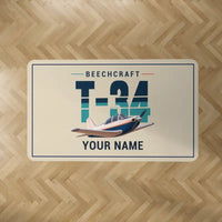 Thumbnail for Beechcraft T-34B Mentor - Original + Name - Rectangle Carpet - Beige