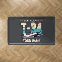 Thumbnail for Beechcraft T-34B Mentor - Original + Name - Rectangle Carpet - Dark Gray