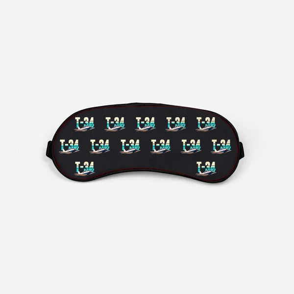 Beechcraft T-34B Mentor - Original Pattern - Sleep Mask - Black