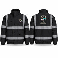 Thumbnail for Beechcraft T-34B Mentor Reflective Winter Jackets - Original - Black
