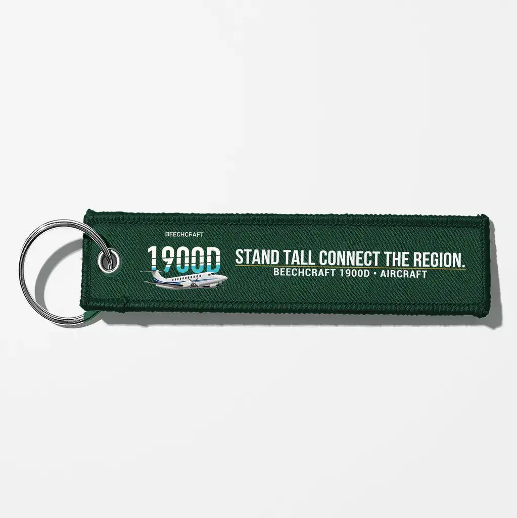 Beechcraft 1900D Aviator Key Chains - Dark Green