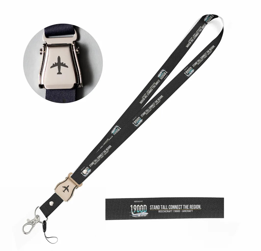 Beechcraft 1900D seat belt lanyard - black