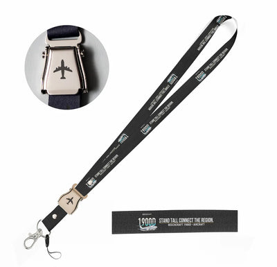 Beechcraft 1900D seat belt lanyard - black