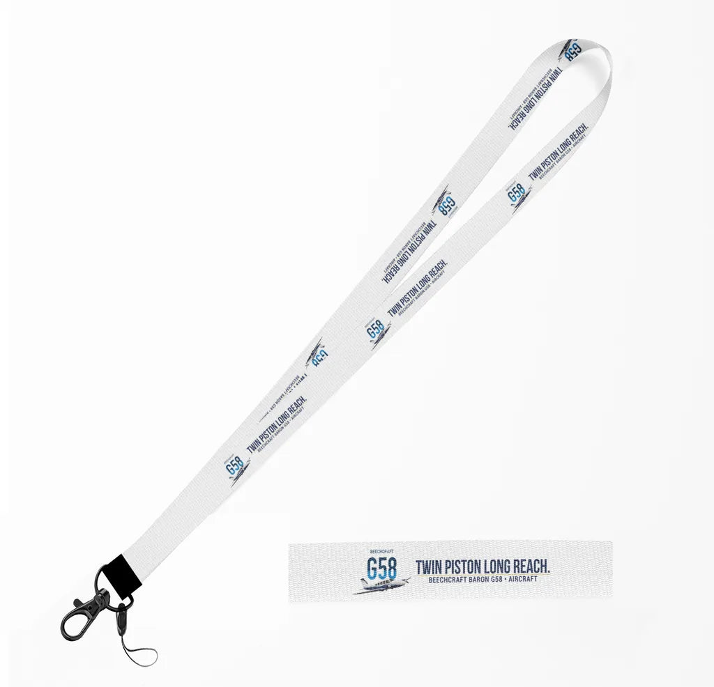 Beechcraft Baron G58 lanyard - white