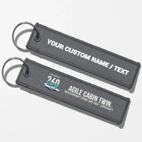 Thumbnail for Beechcraft King Air 260 Aviator Key Chains - Gray - Personalized
