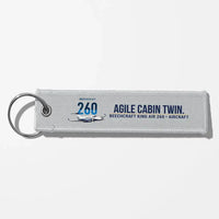 Thumbnail for Beechcraft King Air 260 Aviator Key Chains - Light Gray