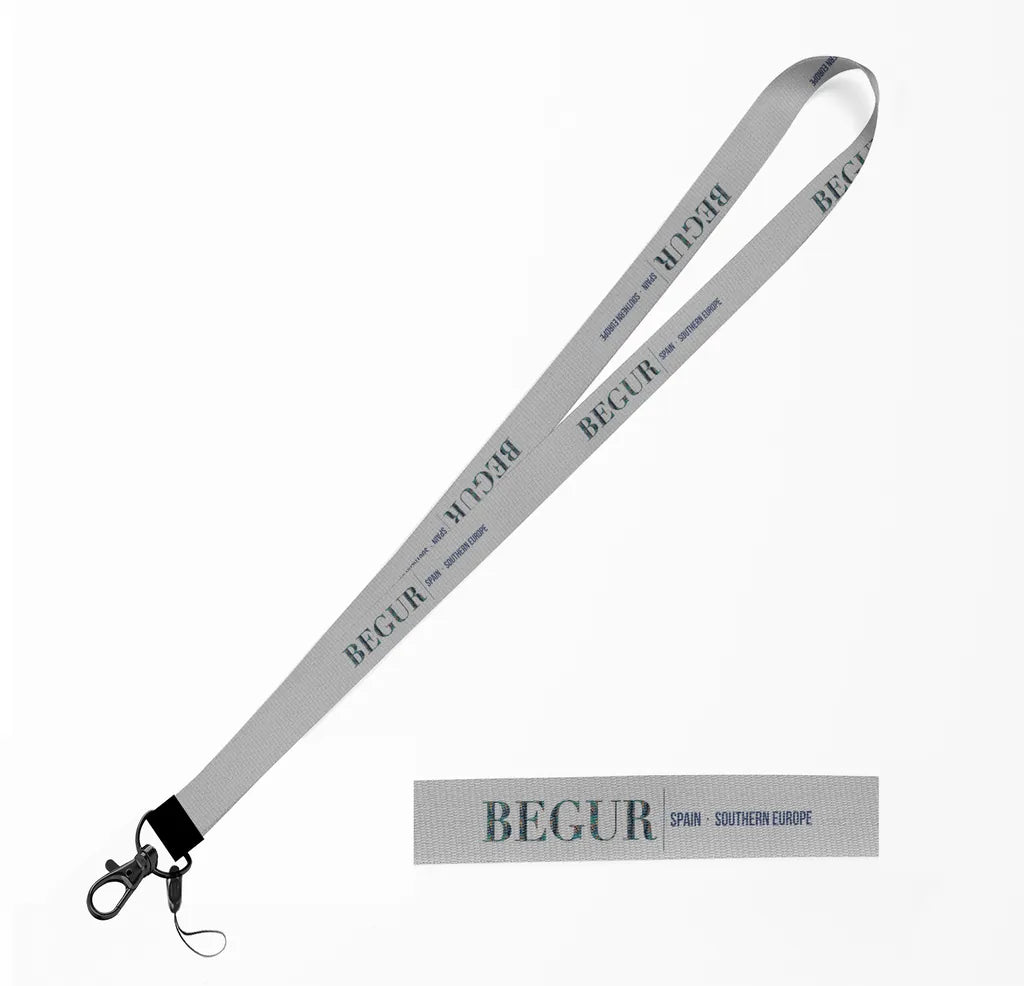 Begur City Series lanyard - light gray