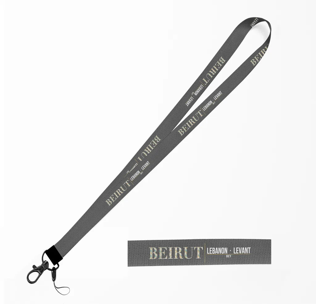 Beirut City Series lanyard - gray