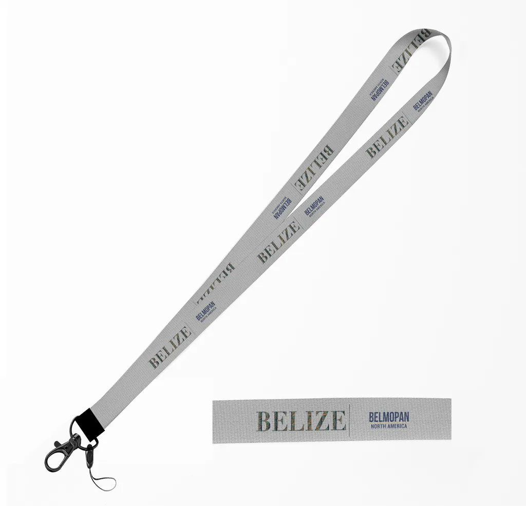 Belize Country Series lanyard - light gray