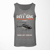Thumbnail for Bell 505 Jet Ranger X design on gray tank top