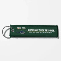 Thumbnail for Bell 505 Public Safety Aviator Key Chains - Dark Green