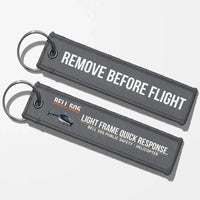 Thumbnail for Bell 505 Public Safety Aviator Key Chains - Gray - Remove Before Flight