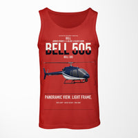 Thumbnail for Bell 505 design on red tank top