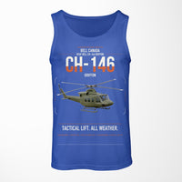 Thumbnail for Bell Canada CH-146 Griffon design on blue tank top