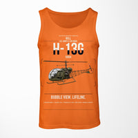 Thumbnail for Bell H-13G Sioux design on orange tank top