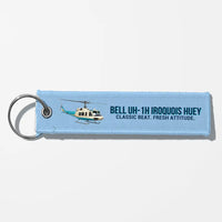 Thumbnail for Cartoon Bell UH-1H Iroquois Huey Aviator Key Chains - Light Blue