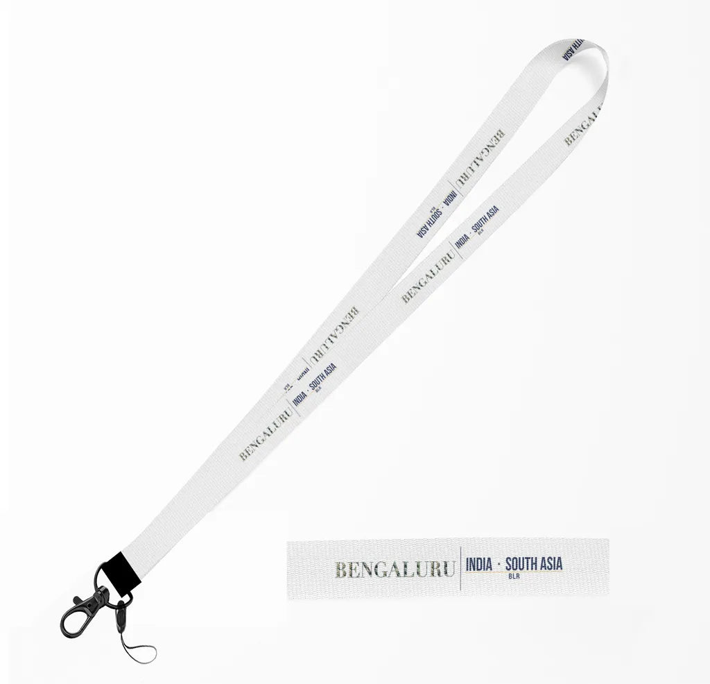 Bengaluru City Series lanyard - white
