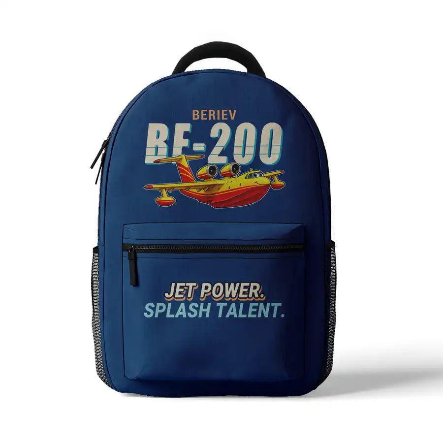 Beriev Be-200ES - 3D Backpack - Cartoon - Blue